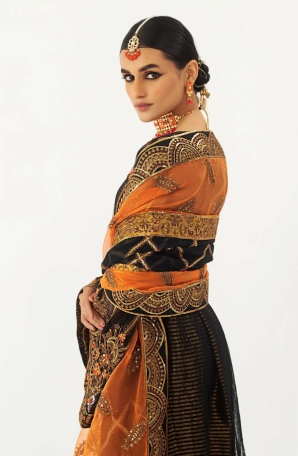 MNM 3PC Stitched Formal Dress - Jahaan (QFD-0060) - Image 4