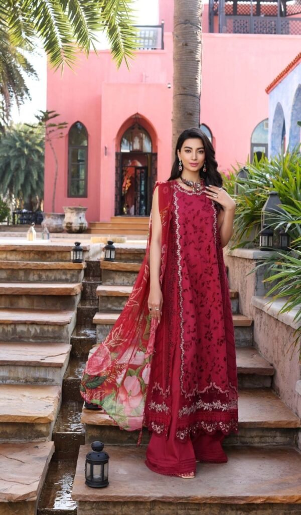 Noor Luxury Chikankari Lawn Stitched NLCL23-D3-A