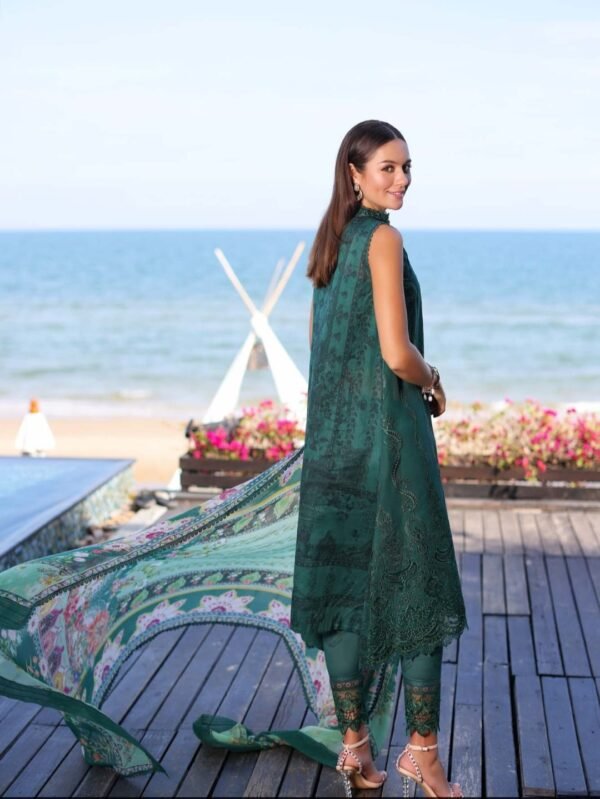 Noor Luxury Chikankari Lawn stitched NLCL23-D1-B - Image 2