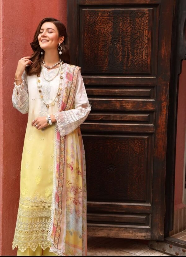 Noor Luxury Chikankari Lawn stitched NLCL23-D7-A - Image 4
