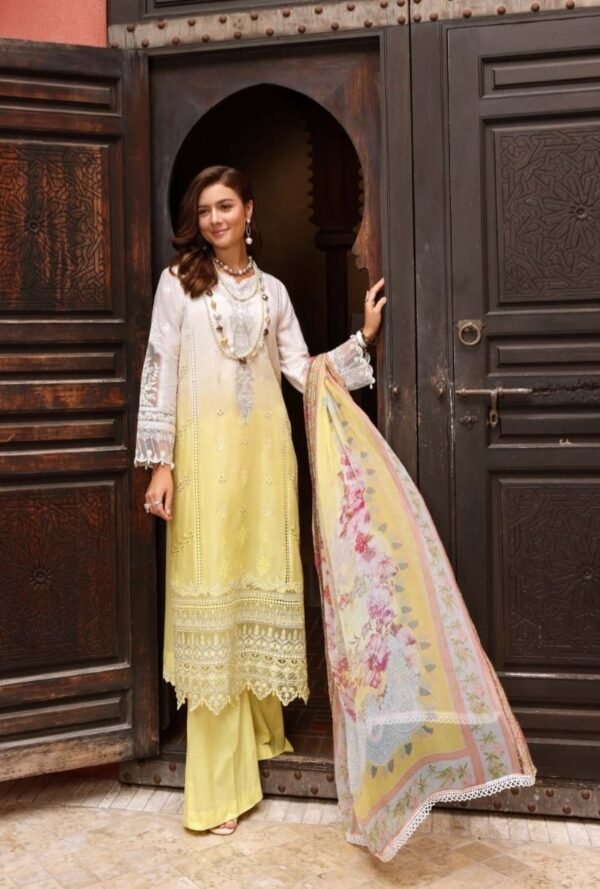 Noor Luxury Chikankari Lawn stitched NLCL23-D7-A