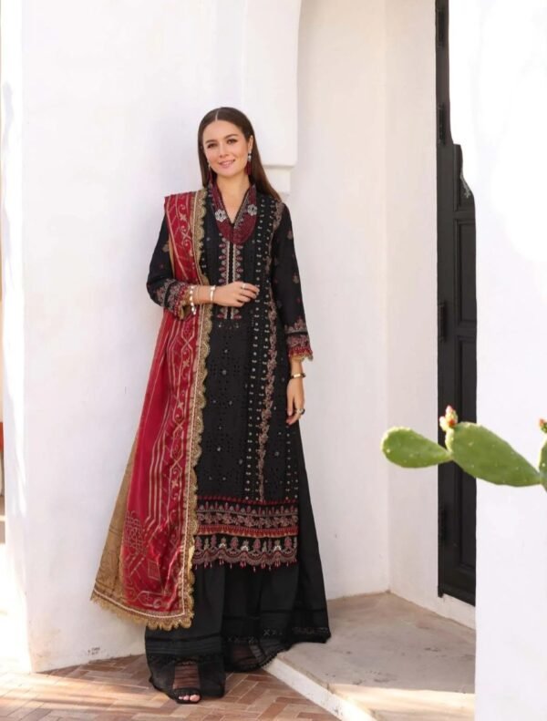 Noor Luxury Chikankari Lawn stitched NLCL23-D11-B - Image 4