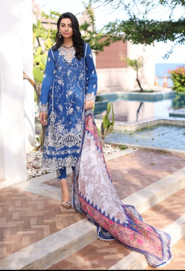 Noor Luxury Chikankari Lawn stitched NLCL23-D10-B - Image 2