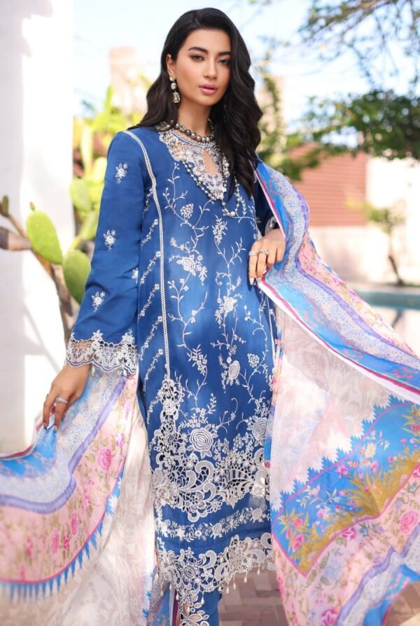 Noor Luxury Chikankari Lawn stitched NLCL23-D10-B - Image 4