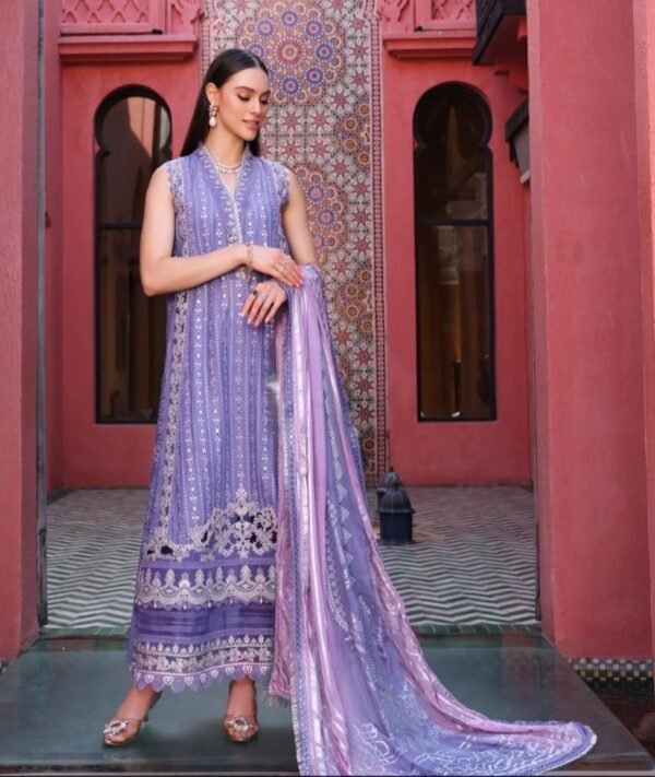 Noor Luxury Chikankari Lawn stitched NLCL23-D11-A - Image 3