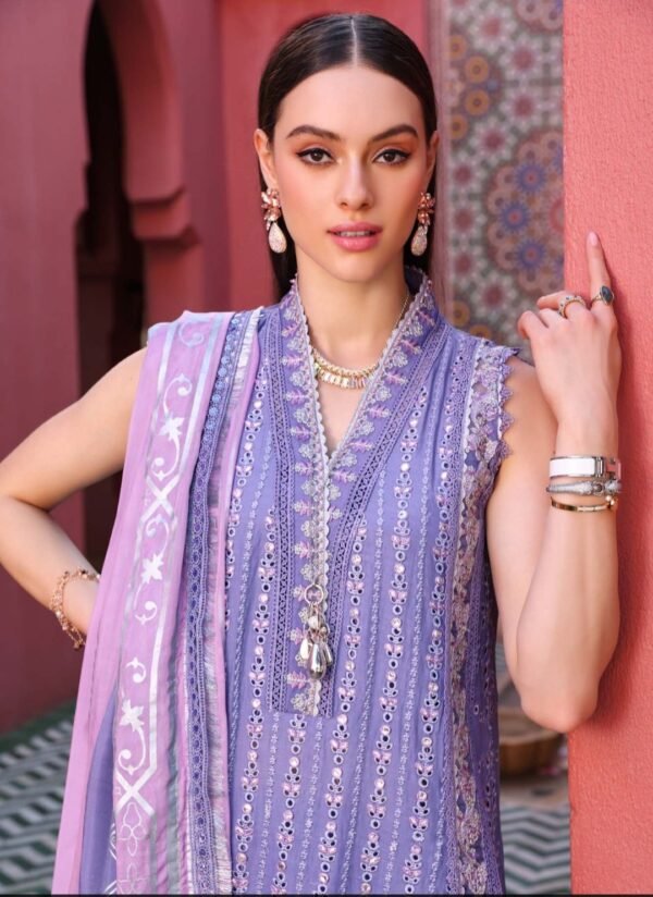 Noor Luxury Chikankari Lawn stitched NLCL23-D11-A - Image 4