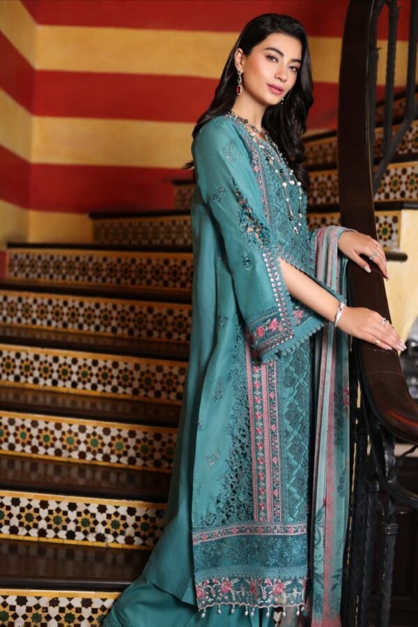 Noor Luxury Chikankari Lawn stitched NLCL23-D2-B - Image 3