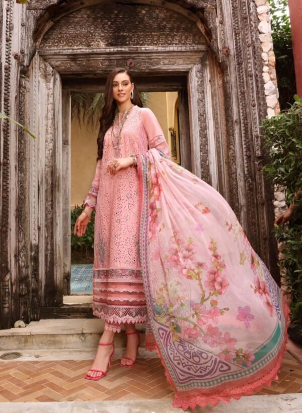 Noor Luxury Chikankari Lawn stitched NLCL23-D8-B - Image 2
