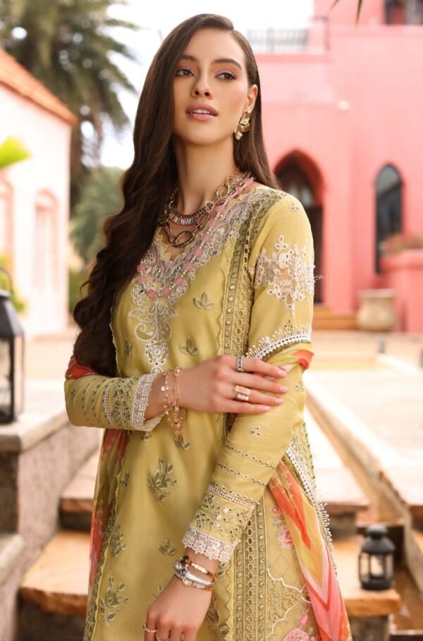 Noor Luxury Chikankari Lawn stitched NLCL23-D9-A - Image 2