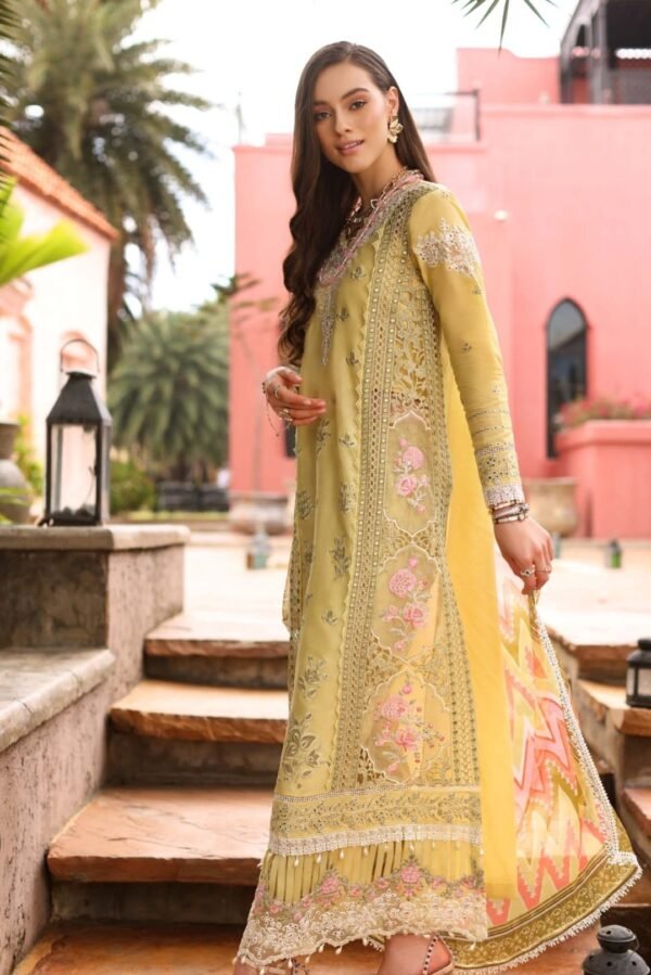 Noor Luxury Chikankari Lawn stitched NLCL23-D9-A - Image 3