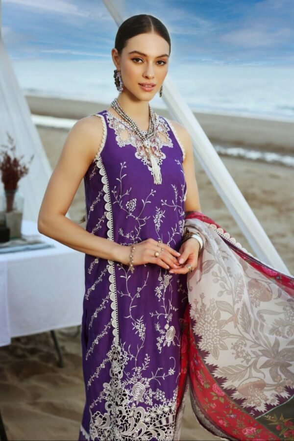 Noor Luxury Chikankari Lawn stitched NLCL23-D10-A - Image 2