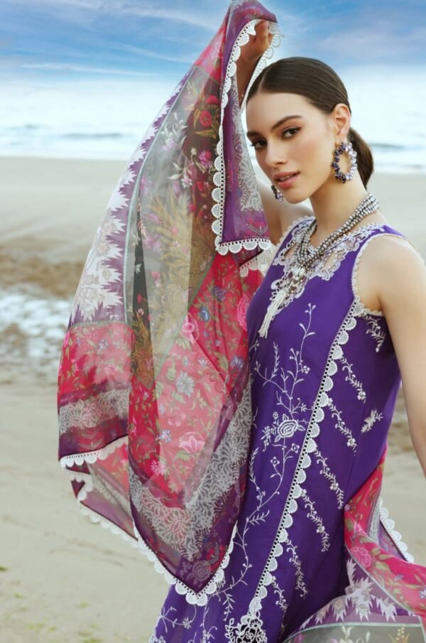 Noor Luxury Chikankari Lawn stitched NLCL23-D10-A - Image 3