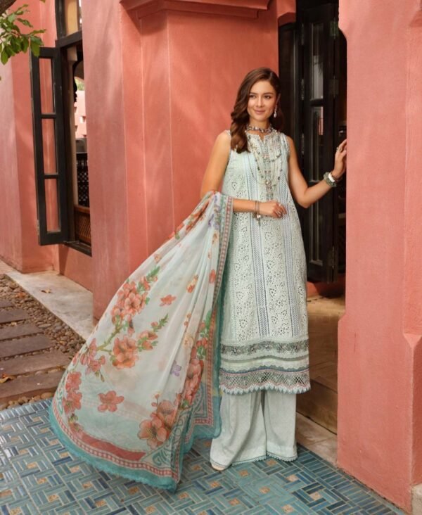 Noor Luxury Chikankari Lawn stitched NLCL23-D8-A