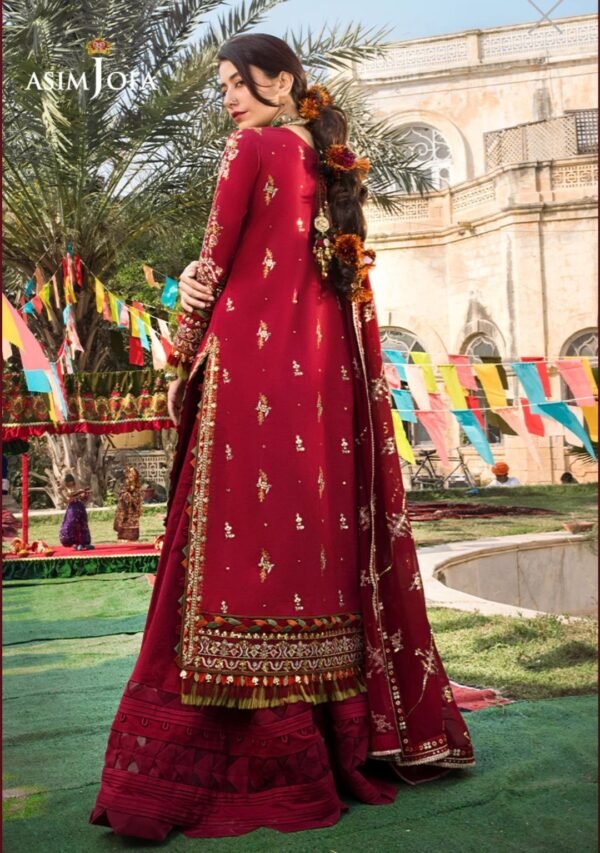 Asim Jofa Stitched Luxury Lawn AJLR-04 - Image 5