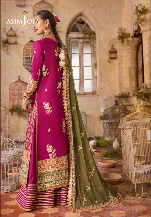 Asim Jofa Stitched Luxury Lawn AJLR-02 - Image 3