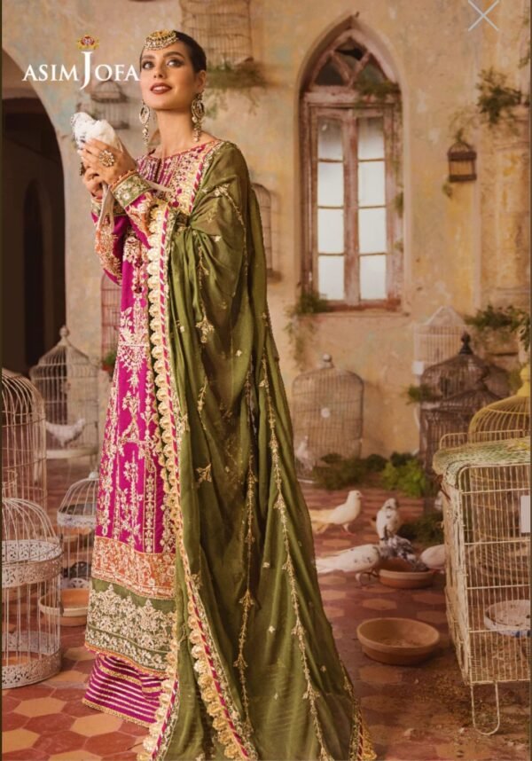 Asim Jofa Stitched Luxury Lawn AJLR-02 - Image 2