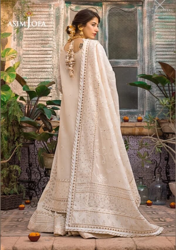 Asim Jofa Stitched Luxury Lawn AJLR-07 - Image 2