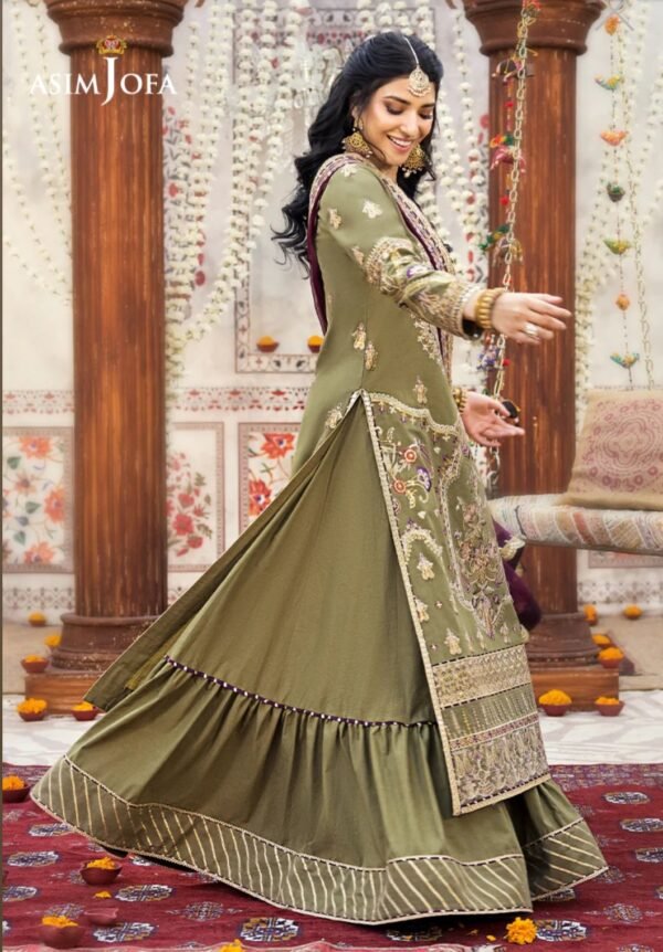 Asim Jofa Stitched Luxury Lawn AJLR-06 - Image 4