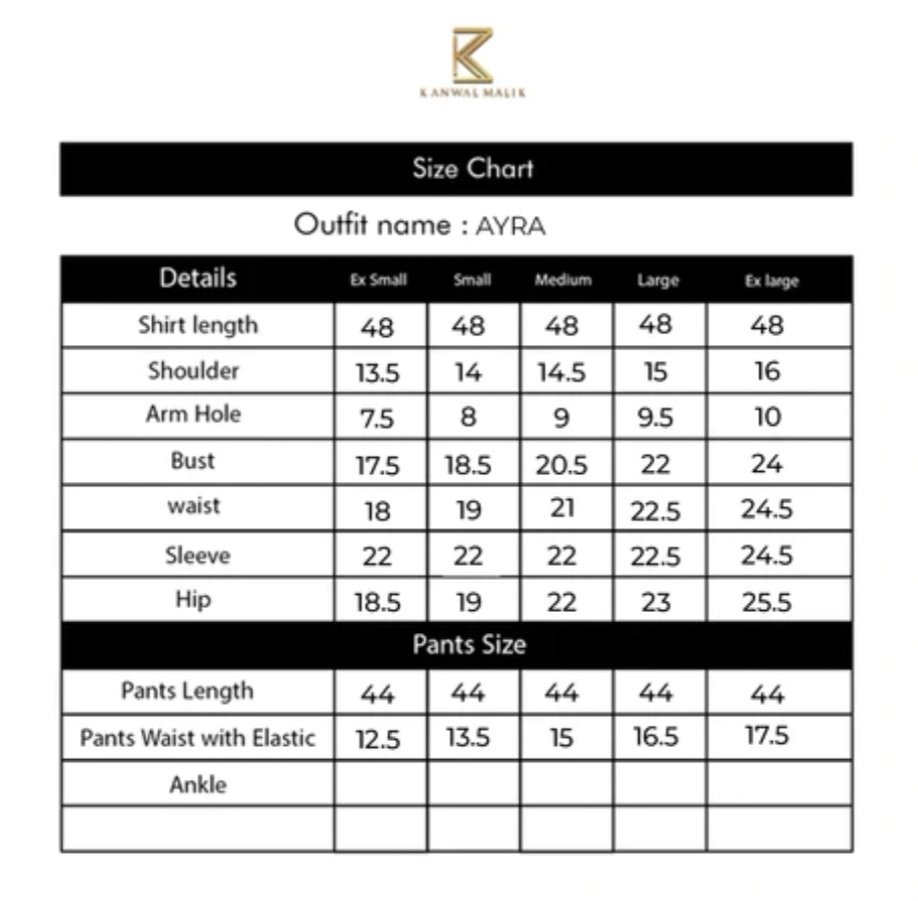 Kanwal Malik 3PC Stitched Ayra - Image 5