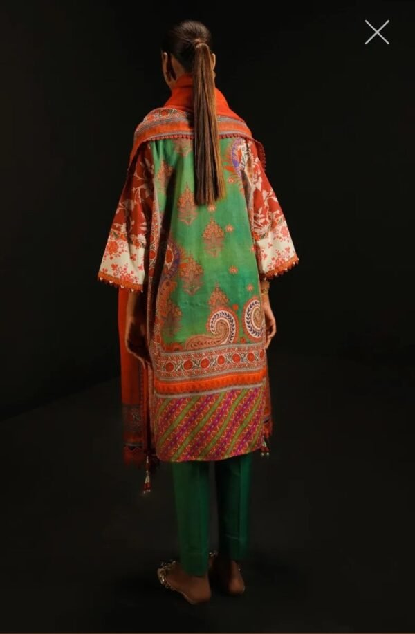 Sana Safinaz 3PC Stitched Mahay Collection H231-012A-CG - Image 3