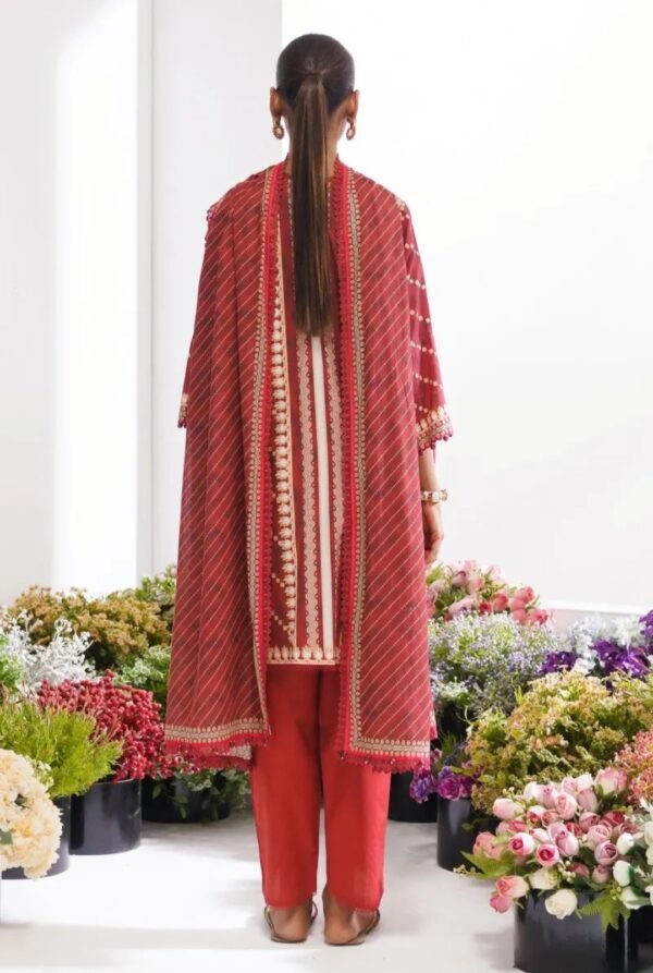 Sana Safinaz 3PC Stitched Mahay Collection H231-013A-CG - Image 4