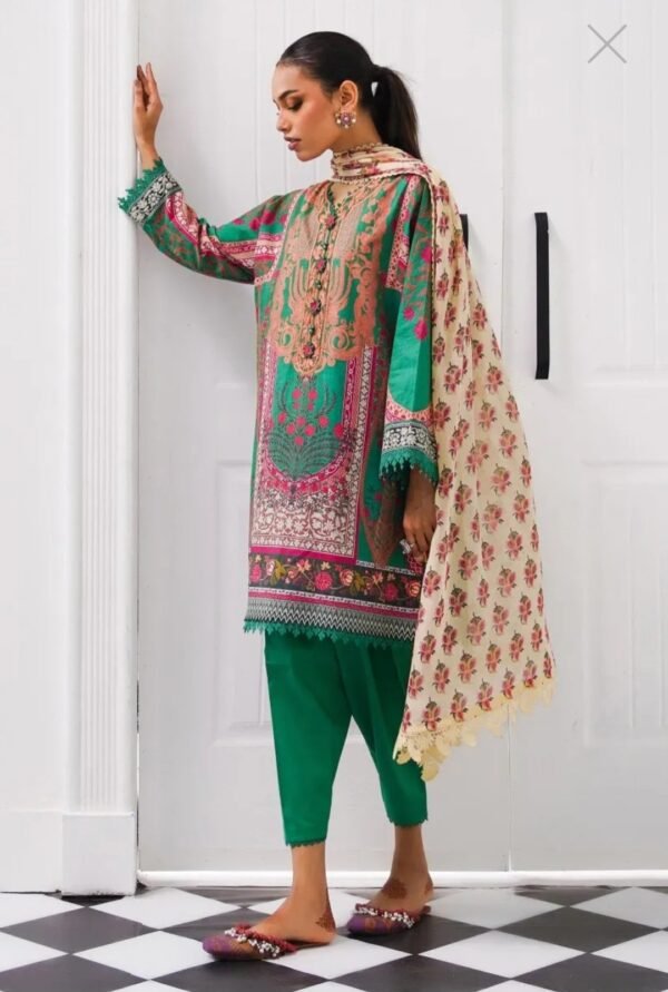 Sana Safinaz 3PC Stitched Mahay Collection H231-015B-CI - Image 3