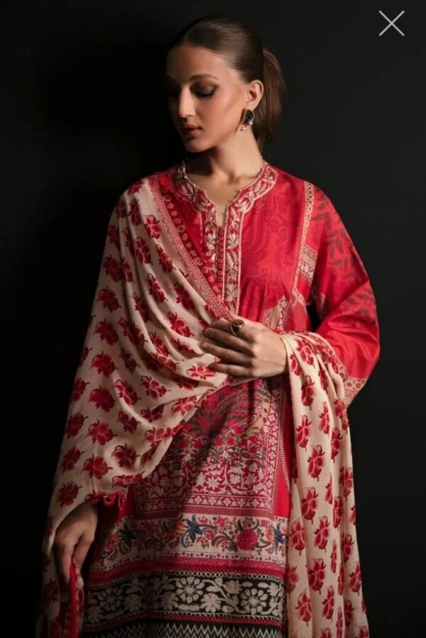 Sana Safinaz 3PC Stitched Mahay Collection H231-015A-CI - Image 2