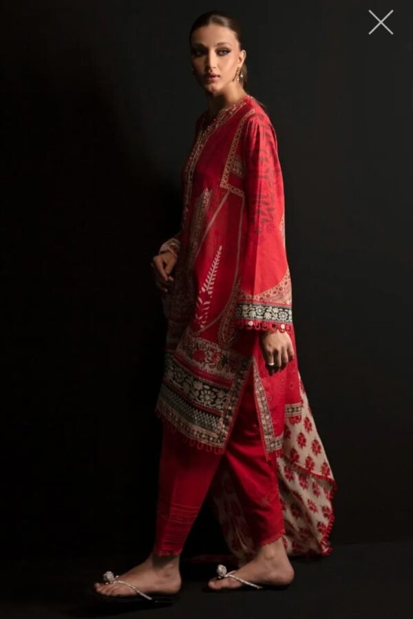 Sana Safinaz 3PC Stitched Mahay Collection H231-015A-CI - Image 3