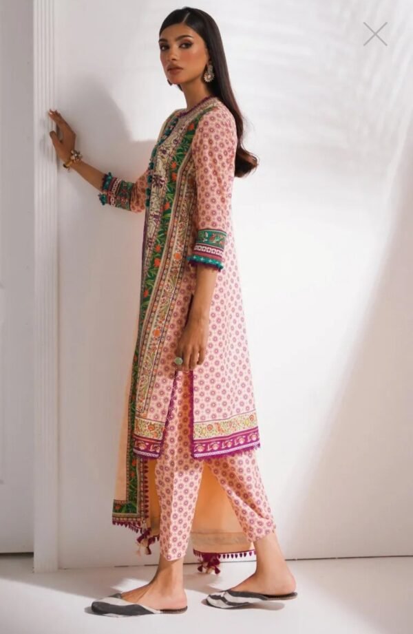 Sana Safinaz 3PC Stitched Mahay Collection H231-018B-AG - Image 3
