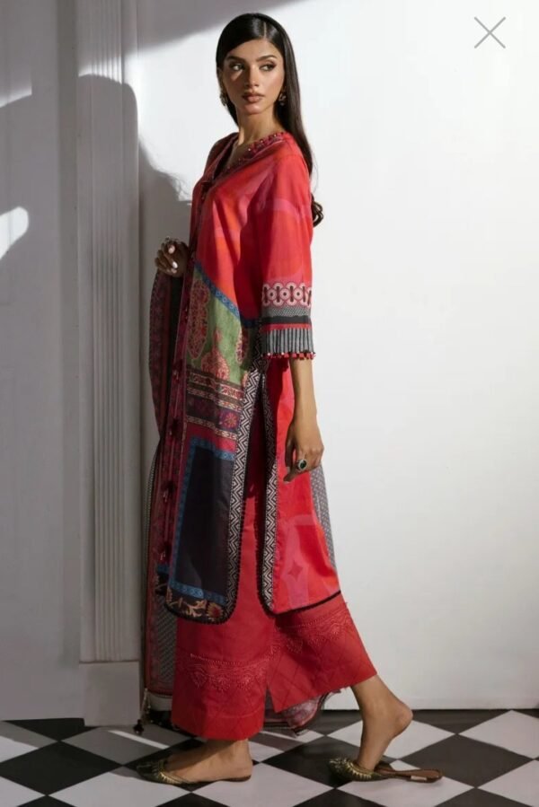 Sana Safinaz 3PC Stitched Mahay Collection H231-022A-AG - Image 2