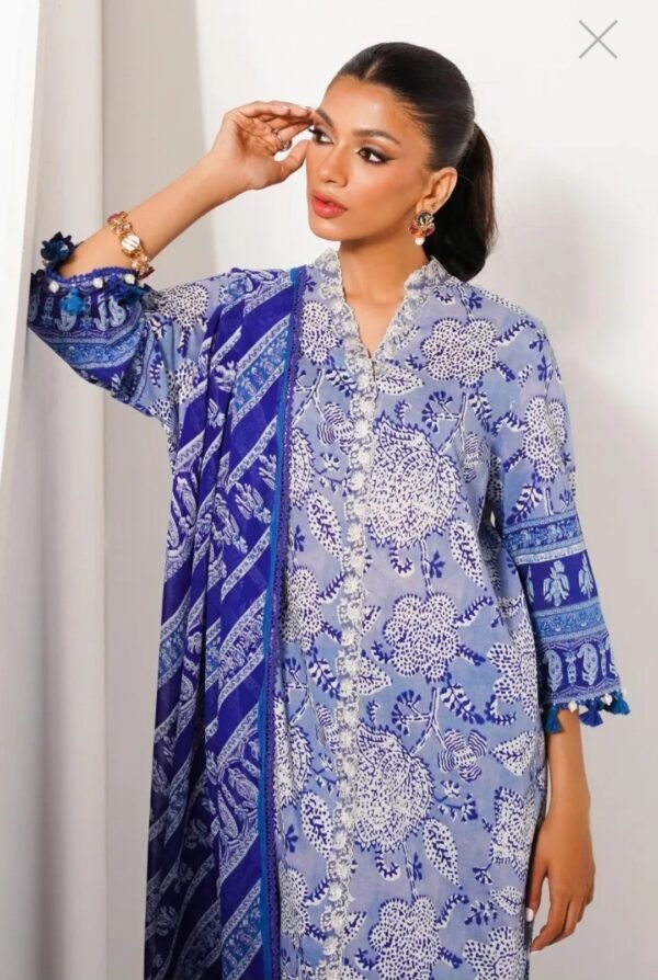 Sana Safinaz 3PC Stitched Mahay Collection H231-008A-CI - Image 2