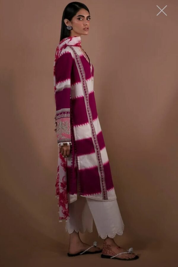 Sana Safinaz 3PC Stitched Mahay Collection H231-004A-BI - Image 2