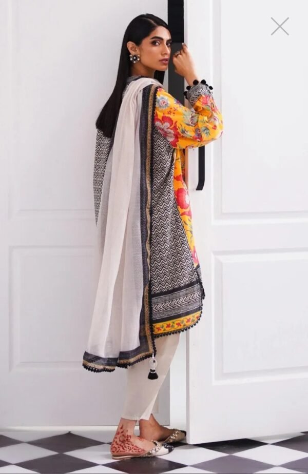 Sana Safinaz 3PC Stitched Mahay Collection H231-025A-G - Image 3