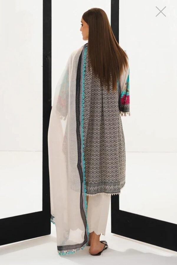 Sana Safinaz 3PC Stitched Mahay Collection H231-025B-G - Image 2