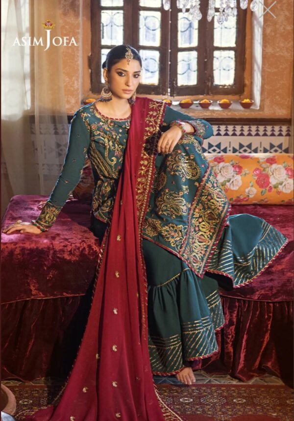 Asim Jofa 3PC Stitched AJLR-28 - Image 4