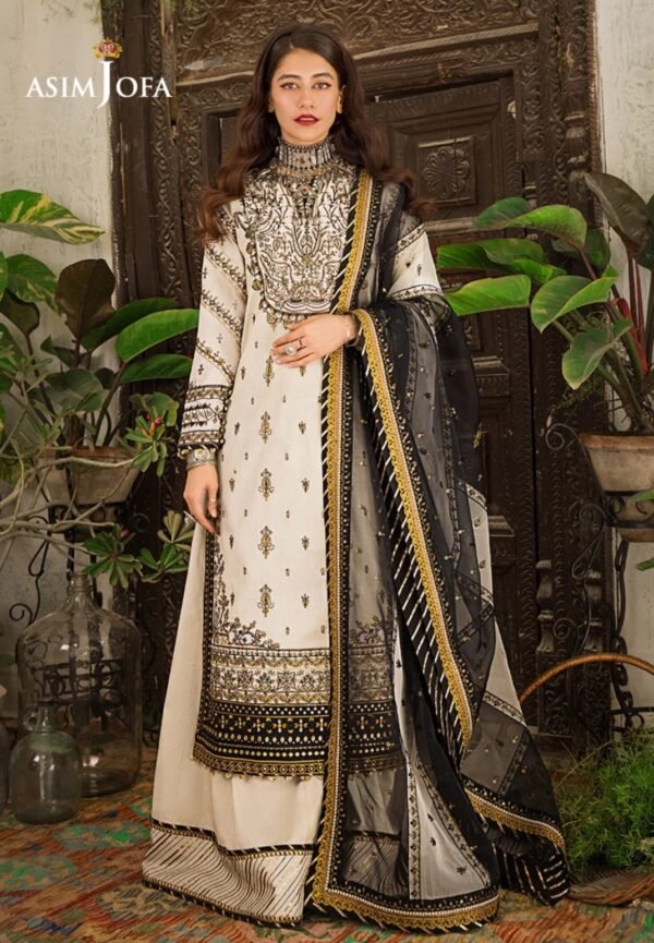 Asim Jofa 3PC Stitched AJLR-18 - Image 4