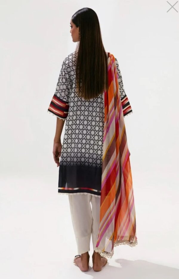 Sana Safinaz 3PC Stitched Mahay Collection H231-020A-BI - Image 3