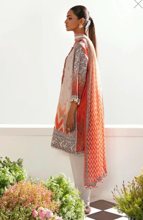 Sana Safinaz 3PC Stitched Mahay Collection H231-019B-G - Image 2