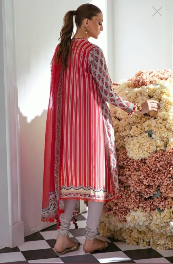 Sana Safinaz 3PC Stitched Mahay Collection H231-017B-BG - Image 3