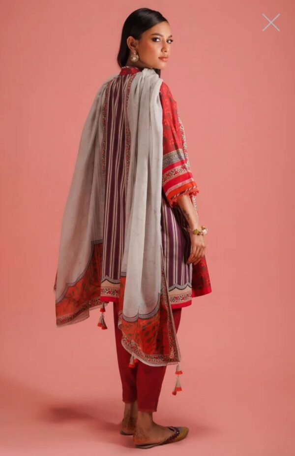Sana Safinaz 3PC Stitched Mahay Collection H231-017A-BG - Image 4