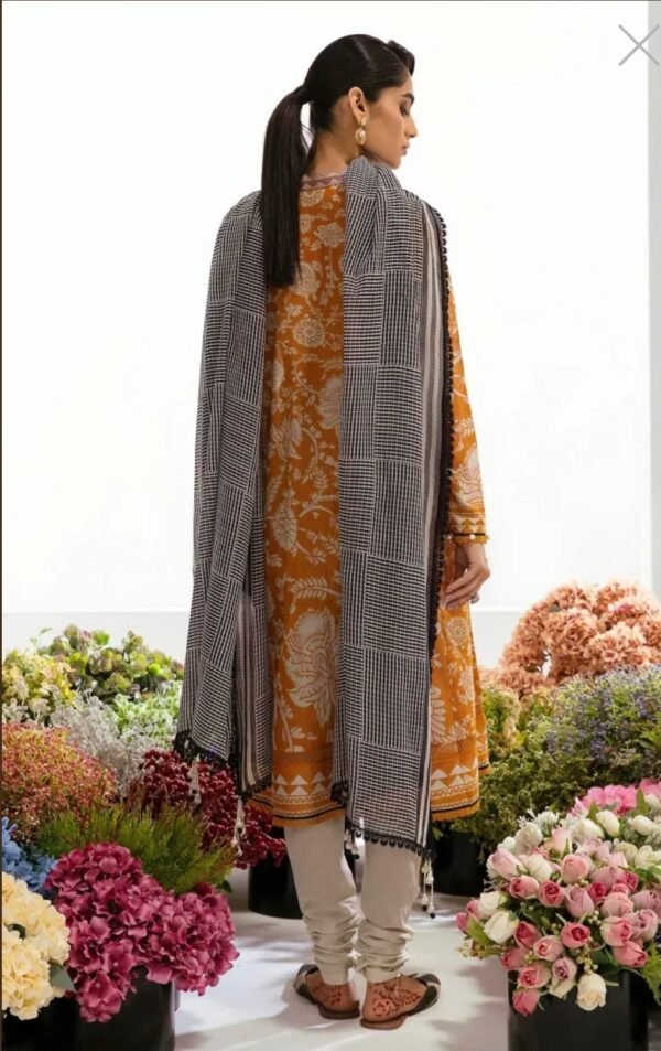 Sana Safinaz 3PC Stitched Mahay Collection H231-016B-BI - Image 3