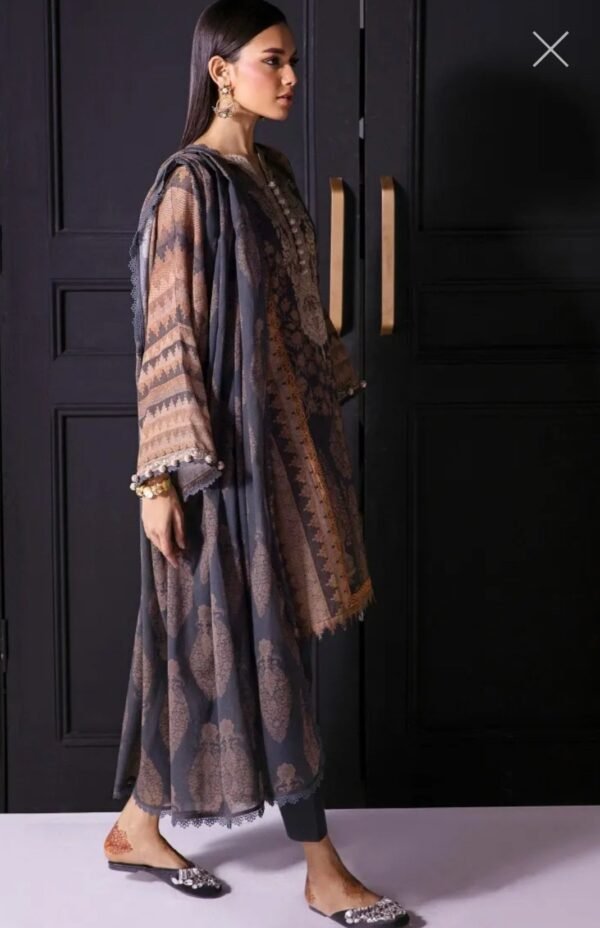 Sana Safinaz 3PC Stitched Mahay Collection H231-002B-CG - Image 2