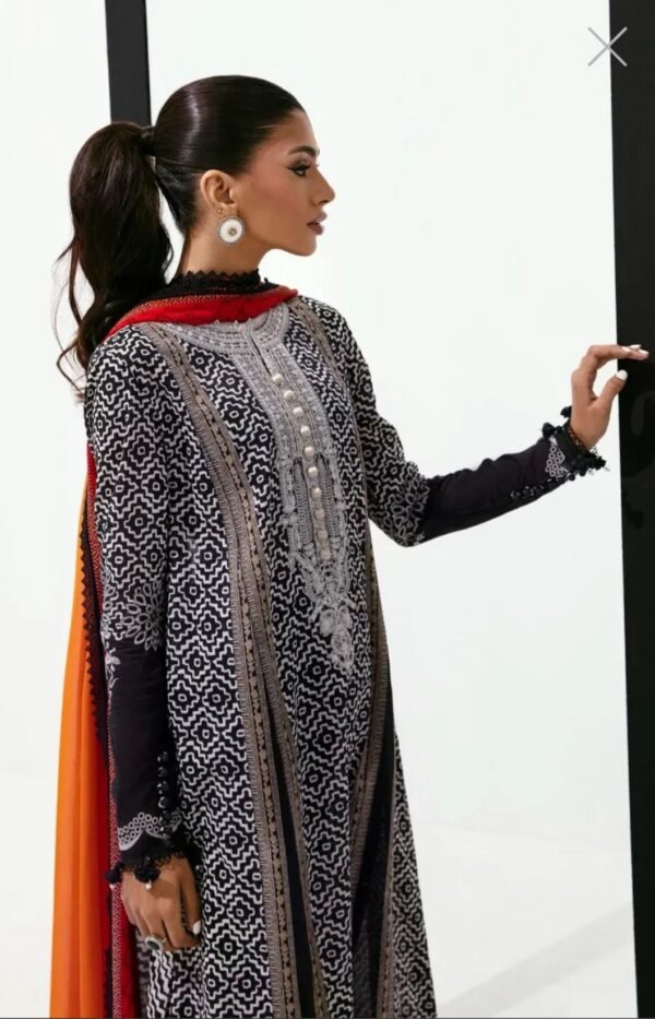 Sana Safinaz 3PC Stitched Mahay Collection H231-003A-CI - Image 2