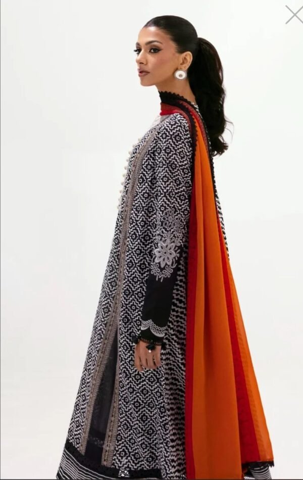 Sana Safinaz 3PC Stitched Mahay Collection H231-003A-CI - Image 3