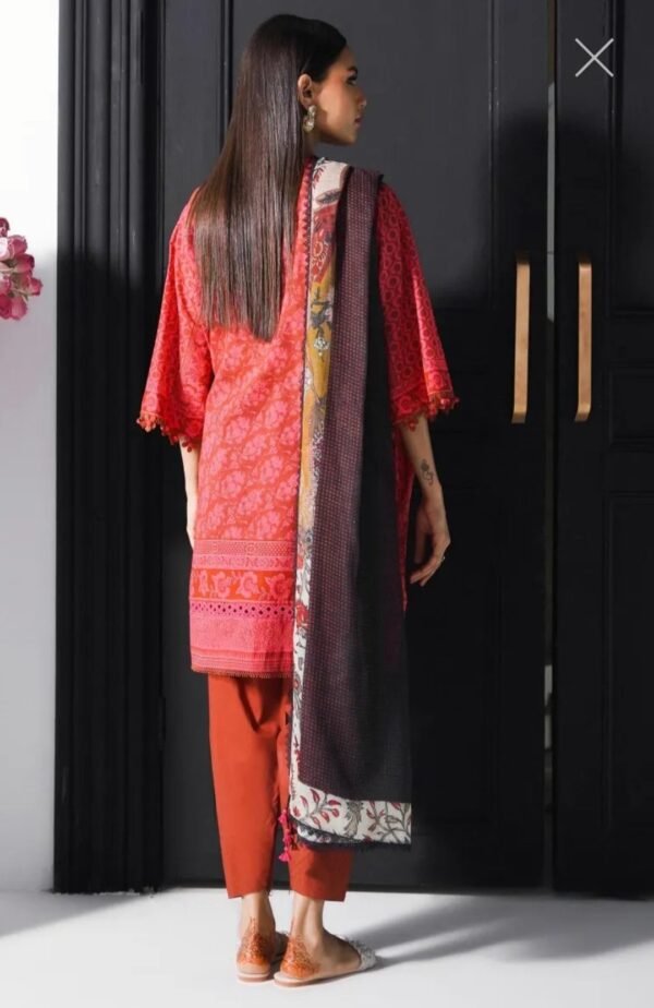 Sana Safinaz 3PC Stitched Mahay Collection H231-005A-AG - Image 2