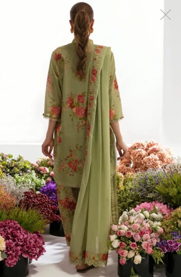 Sana Safinaz 3PC Stitched Mahay Collection H231-010A-AG - Image 3