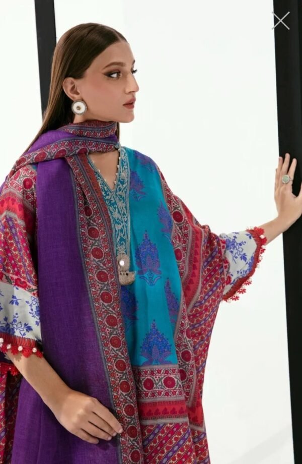 Sana Safinaz 3PC Stitched Mahay Collection H231-012B-CG - Image 2