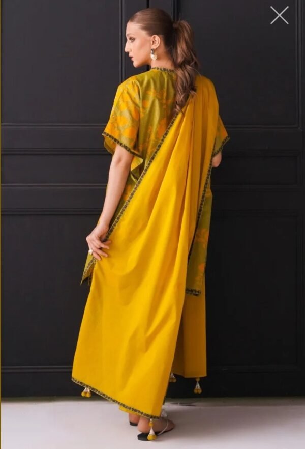 Sana Safinaz 3PC Stitched Mahay Collection H231-026B-AG - Image 3