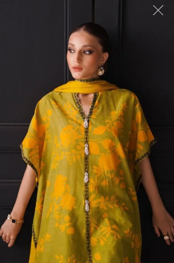 Sana Safinaz 3PC Stitched Mahay Collection H231-026B-AG - Image 2