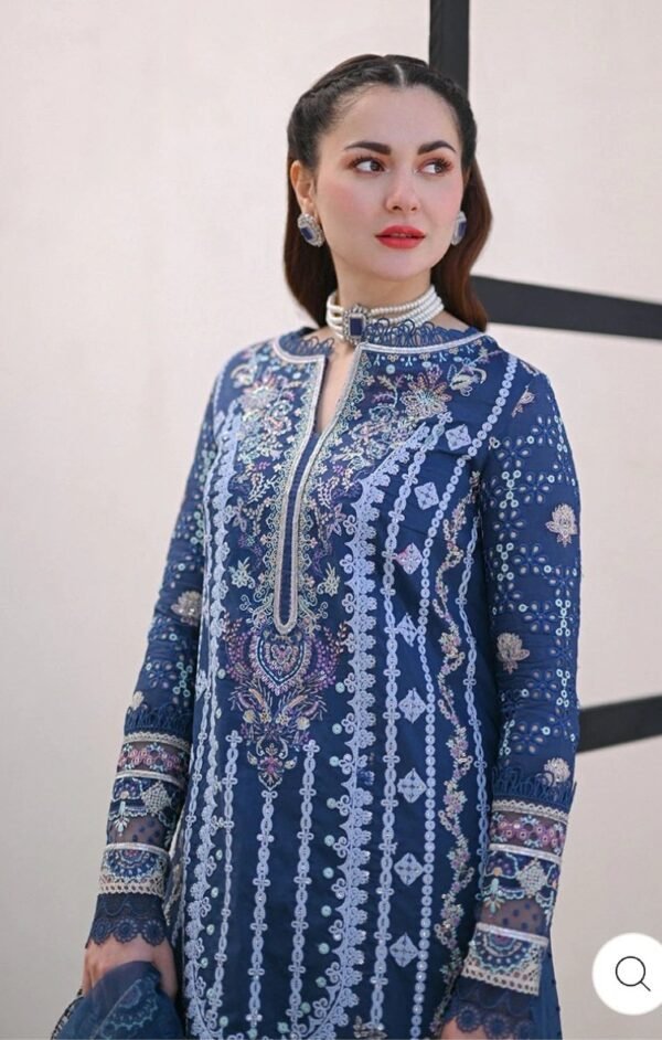 Qalamkar 3PC Stitched Luxury Lawn SP-06 KIRAL - Image 2